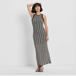 Future Collective Open Back Maxi Sweater Dress • Large